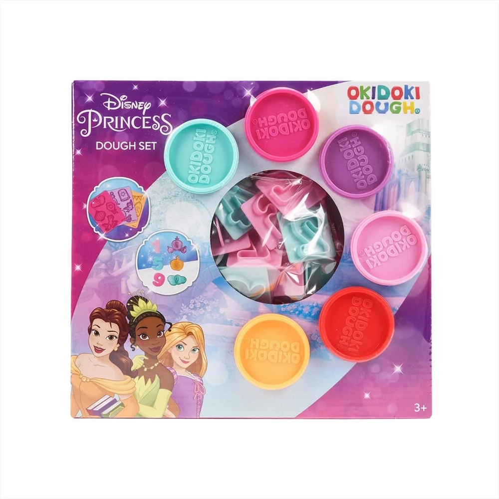 Canenco, Okidoki Dough, Disney Hercegnők Gyurma, Számok És Formák - 2 Féle