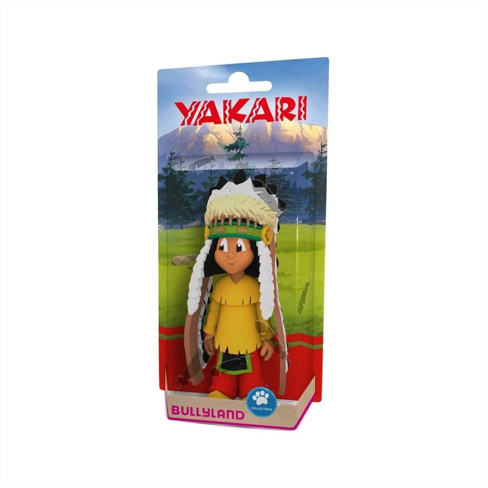 Bullyland 43364 Yakari,  Tollas Fejdísszel
