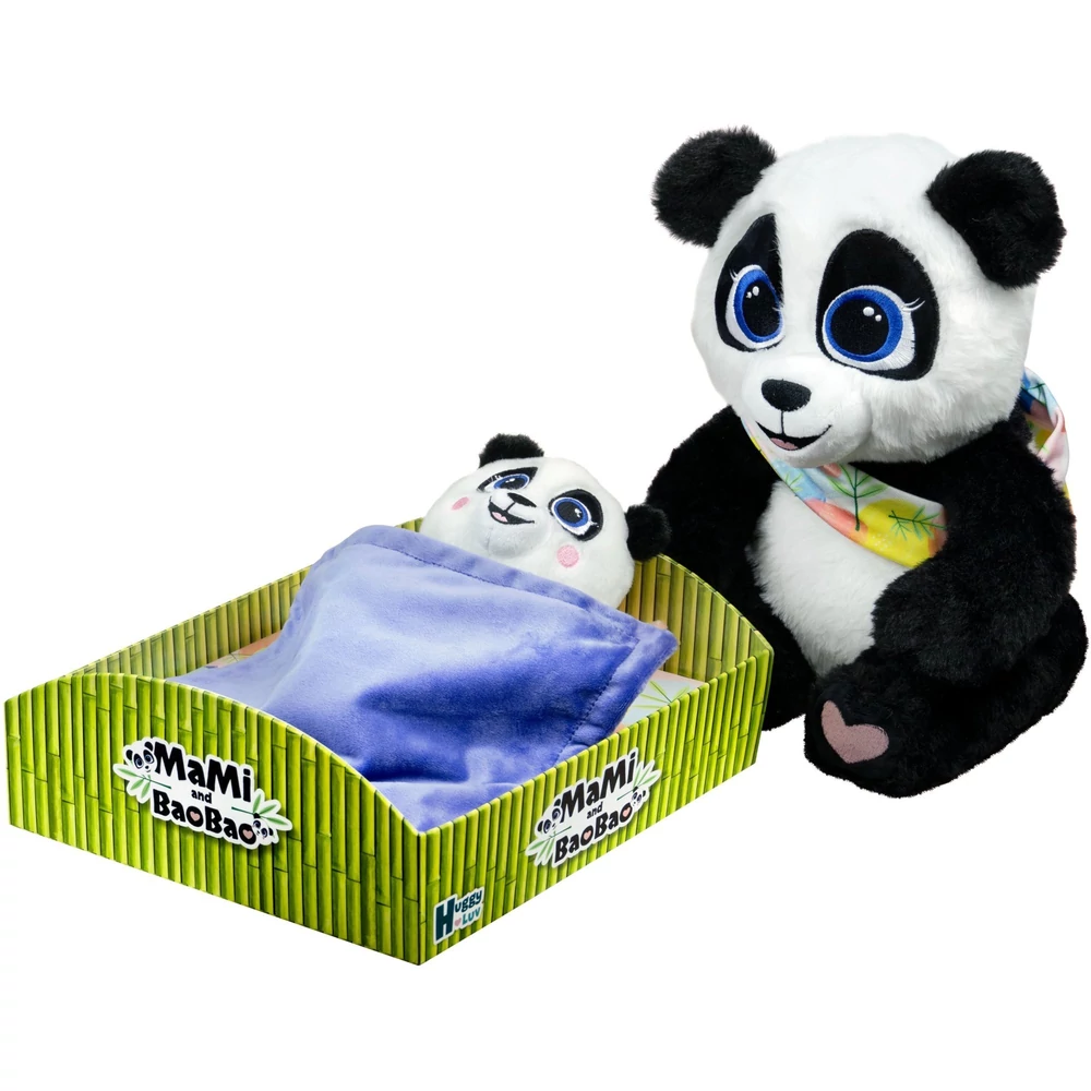 TM Toys Interaktív Plüss Panda: Mami &Baobao