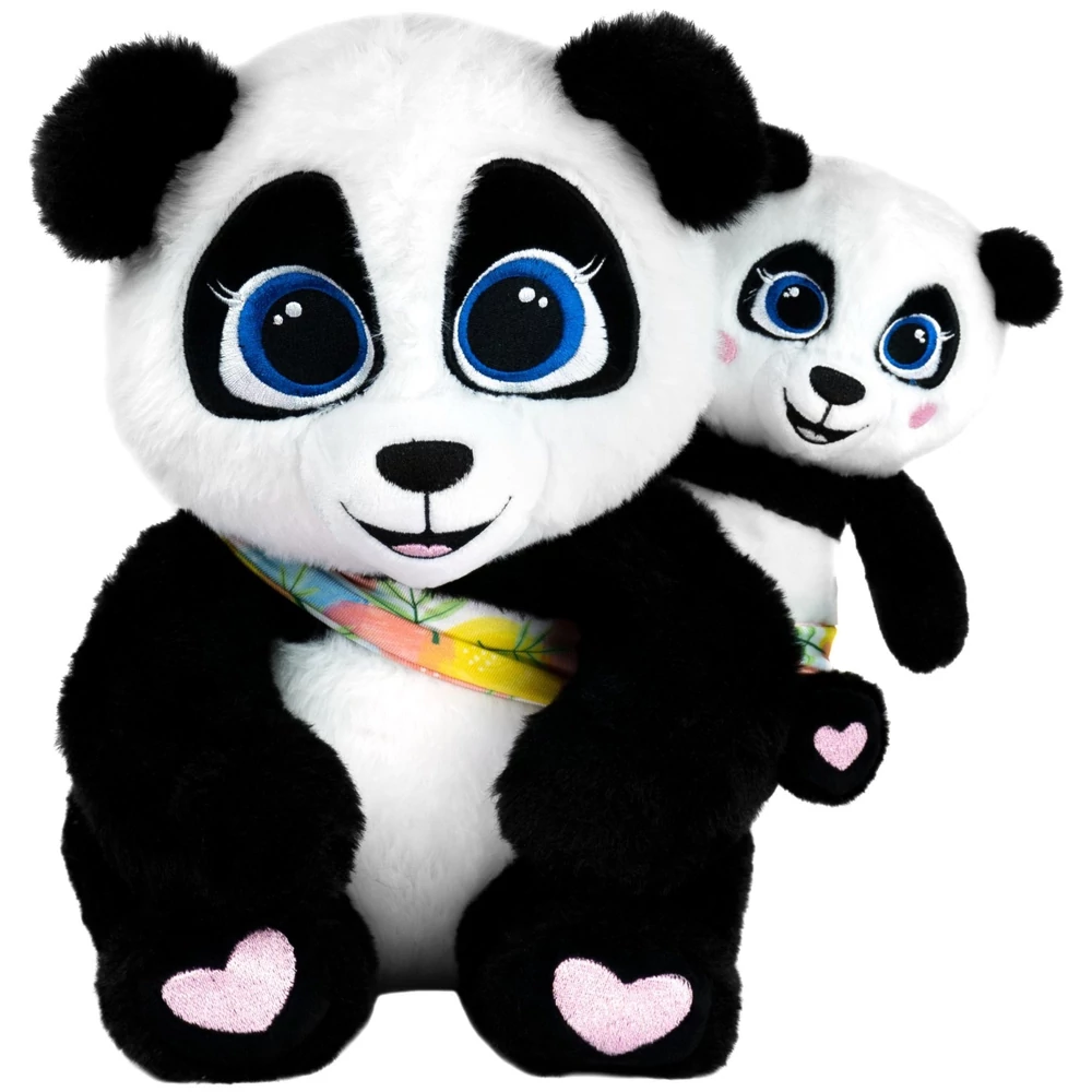 TM Toys Interaktív Plüss Panda: Mami &Baobao