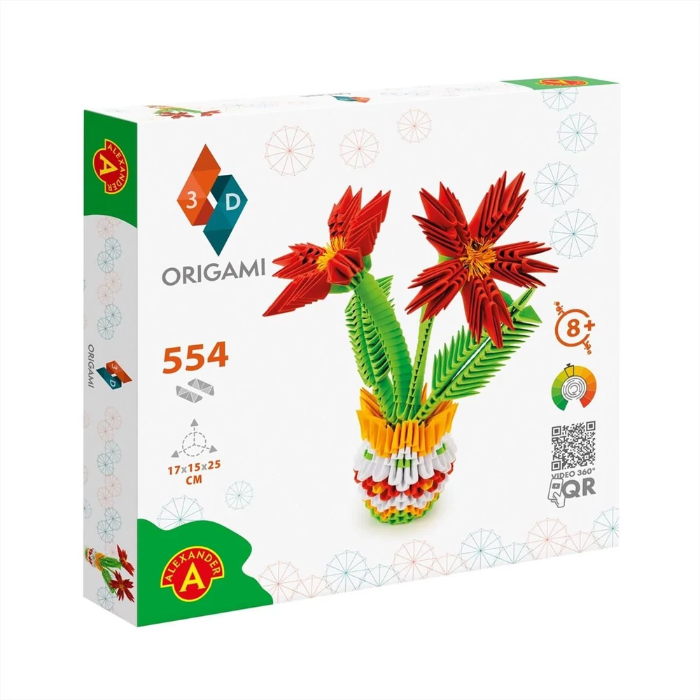 Origami 3D Cserepes virág