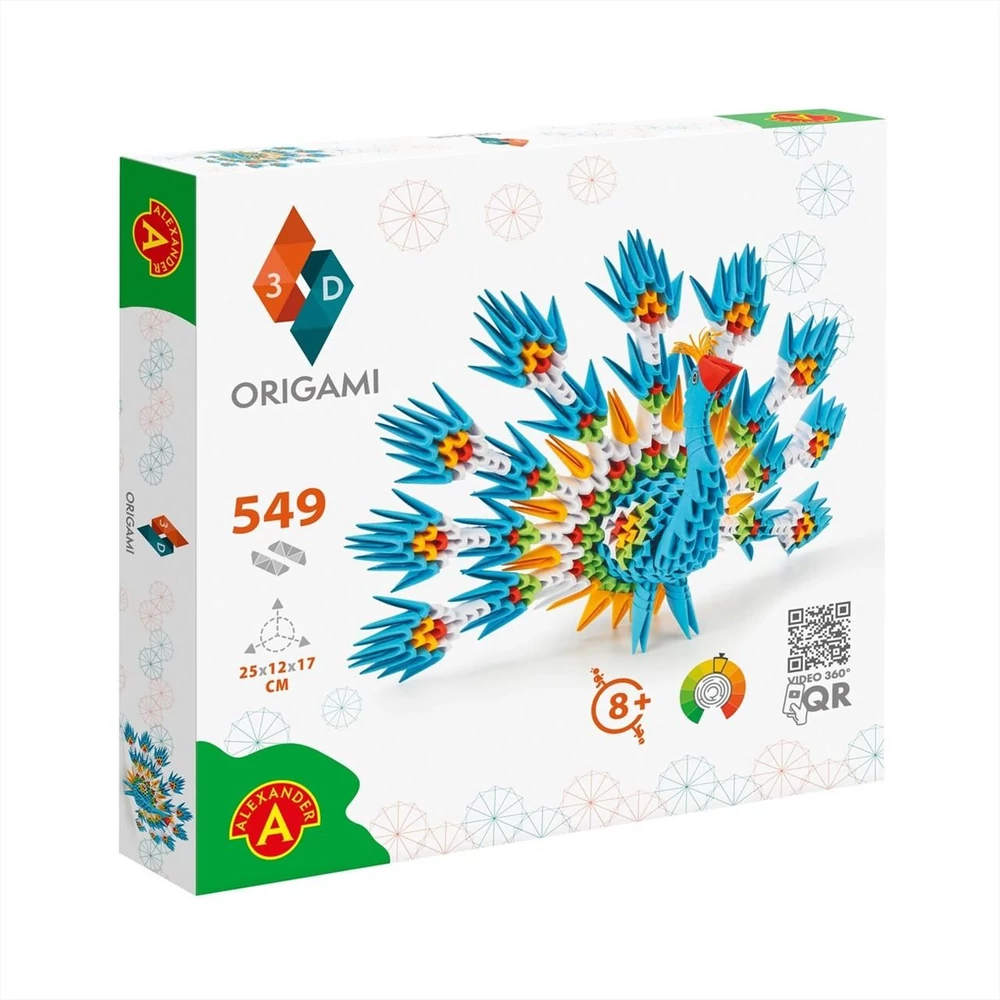 Origami 3D Páva
