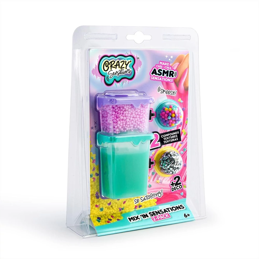Crazy Sensations Mix'in Sensations ASMR slime szett, 2 db-os