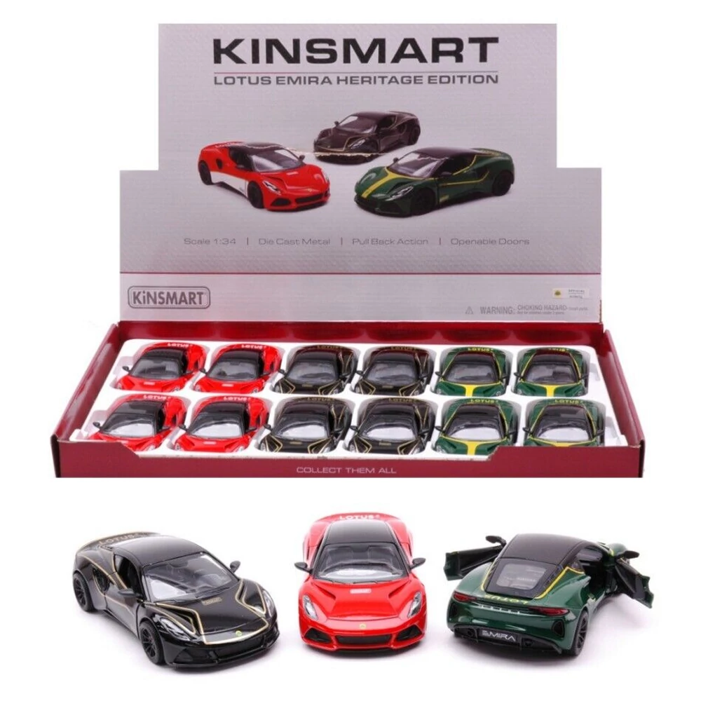 Kinsmart Lotus Emira Heritage Edition Fém Kisautó (1:34)- Többféle
