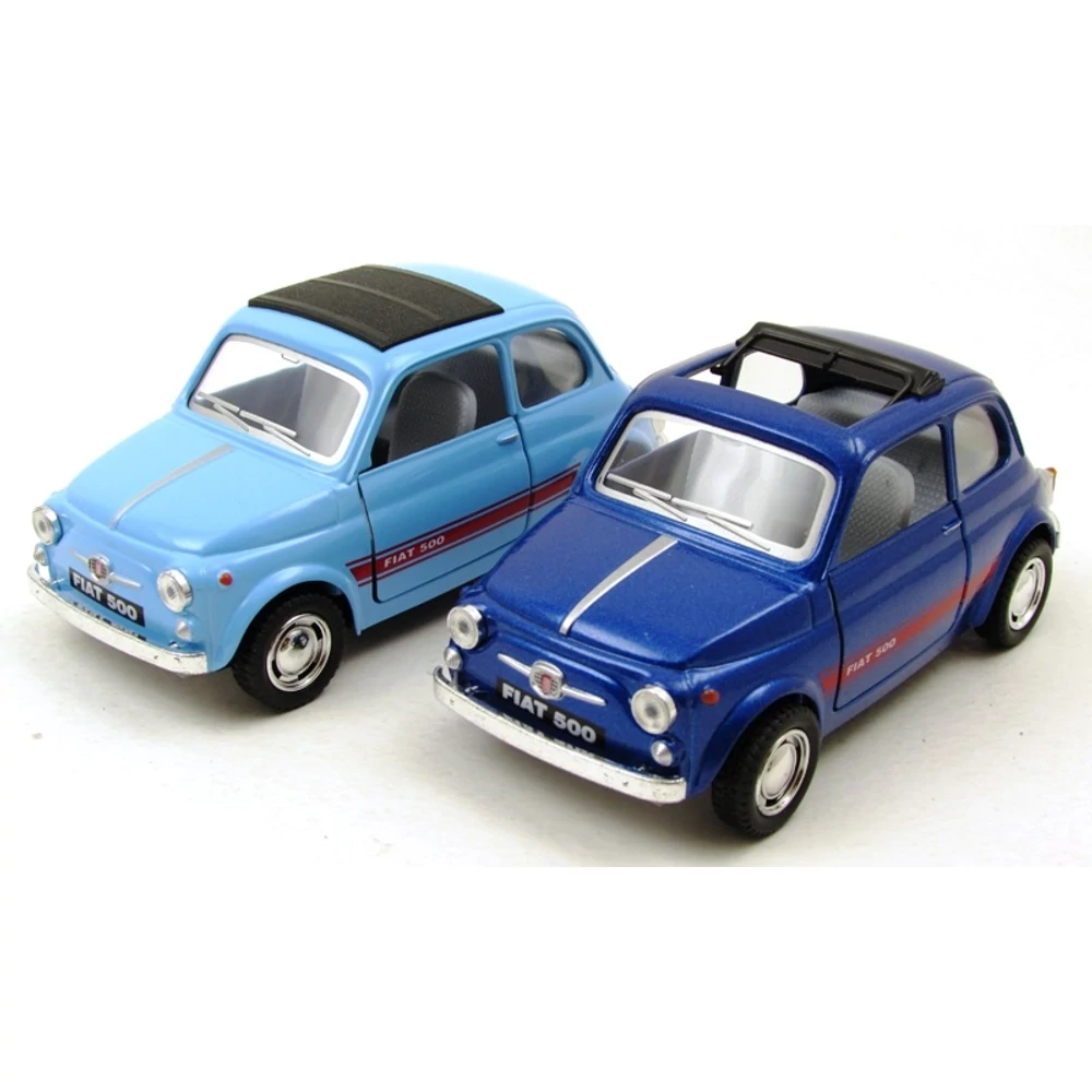 Kinsmart Fiat 500 Fém Kisautó (1:24)- Többféle