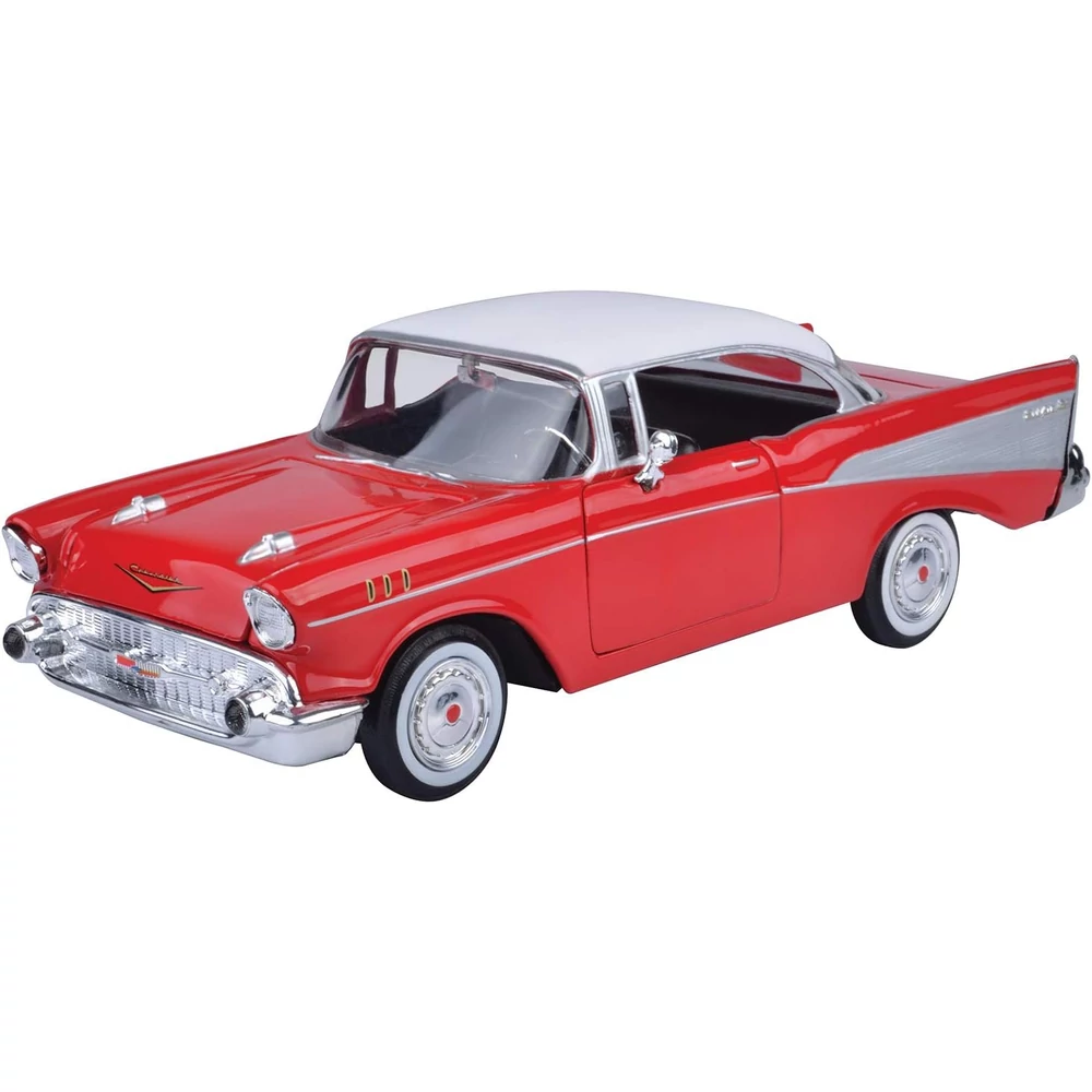 MotorMax Chevy Bel Air 1957 Fém Kisautó (1:24) - Piros
