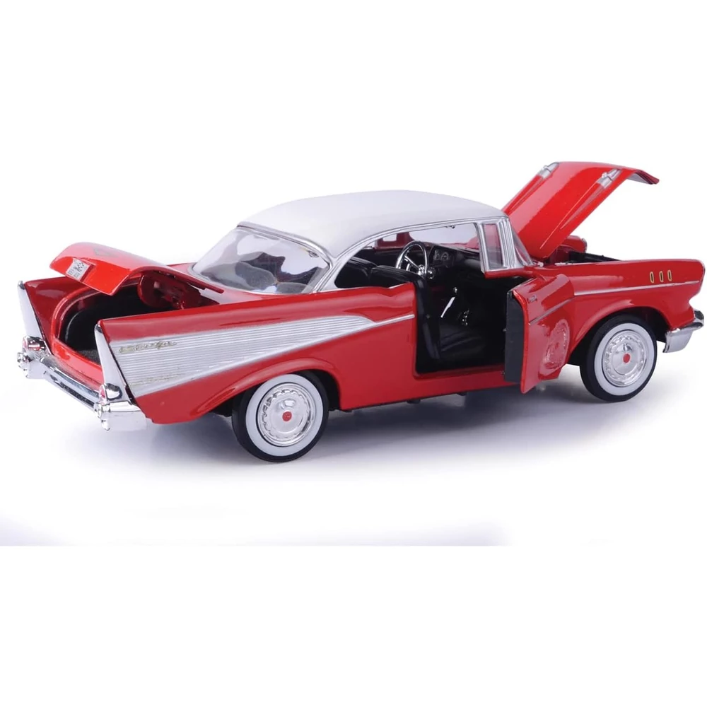 MotorMax Chevy Bel Air 1957 Fém Kisautó (1:24) - Piros