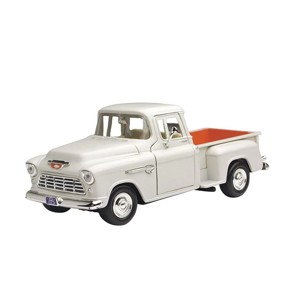 MotorMax 1955 Chevy 3100 Stepside Fém Kisautó (1:24)- Fehér