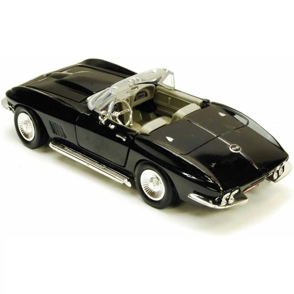 MotorMax 1967 Corvette Fém Kisautó (1:24)- Fekete
