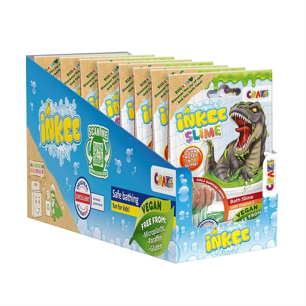 Craze Inkee vegán fürdő slime - dinócoca-cola aromával