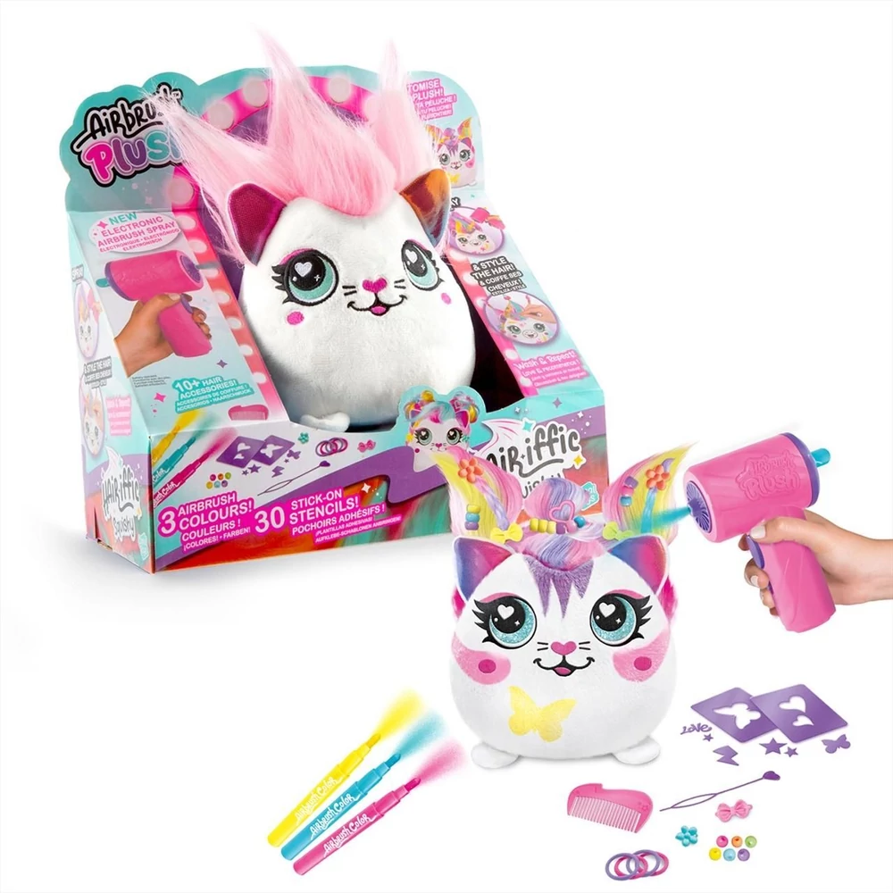 Airbrush Plush színezhező állatok - Hairific puha pajti - többféle
