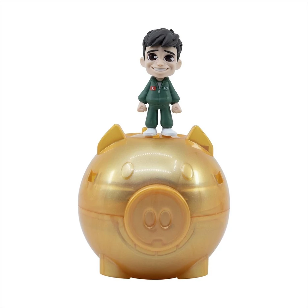 YuMe Squid Game Piggy Bank meglepetés mini figura szerencsemaacban