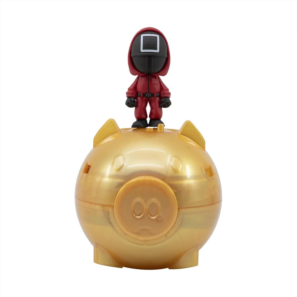 YuMe Squid Game Piggy Bank meglepetés mini figura szerencsemaacban