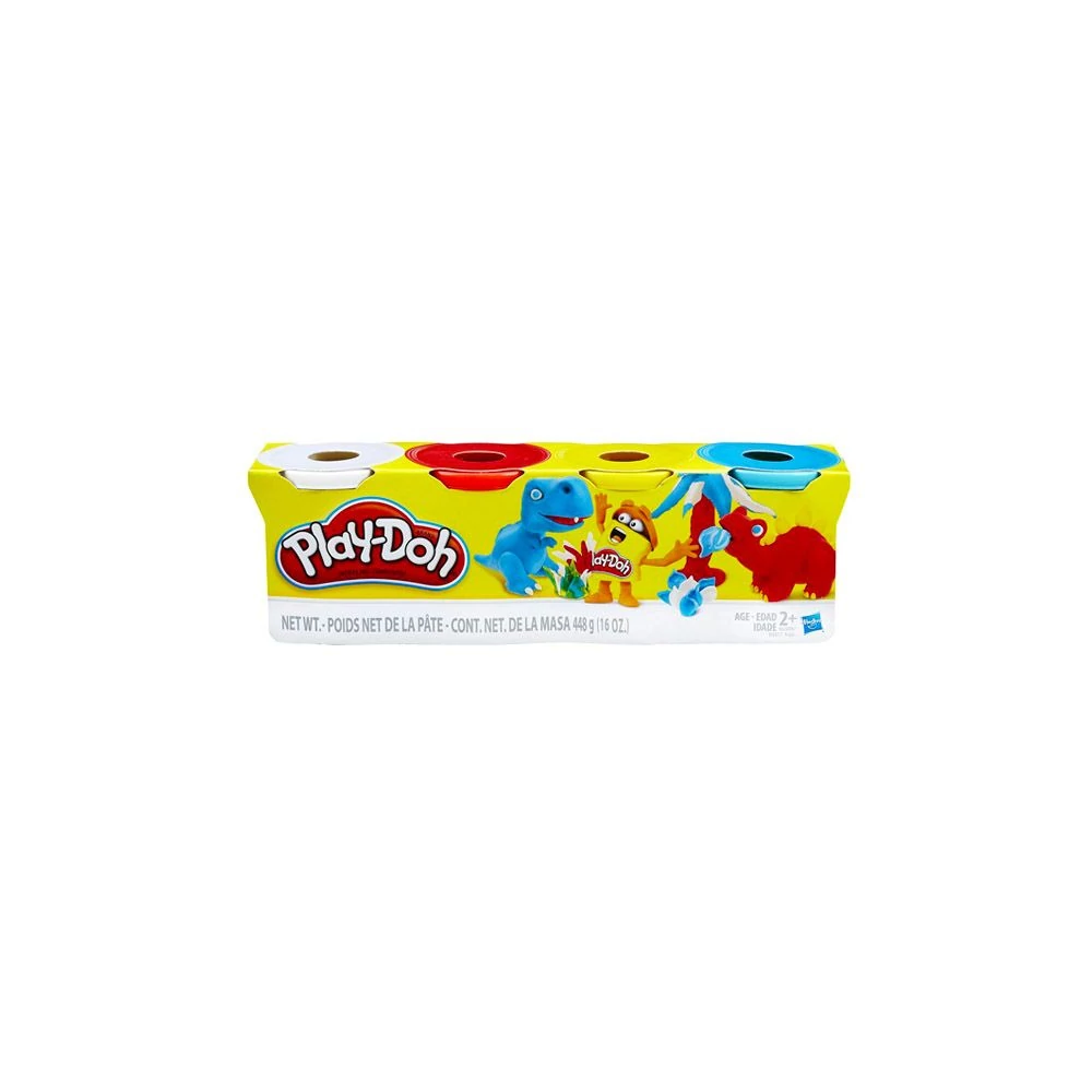 Play-Doh 4 tégelyes gyurma készlet Alapszínek