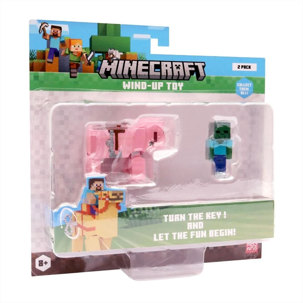Minecraft 3D figura felhúzható állattal, 2. sorozat - többféle