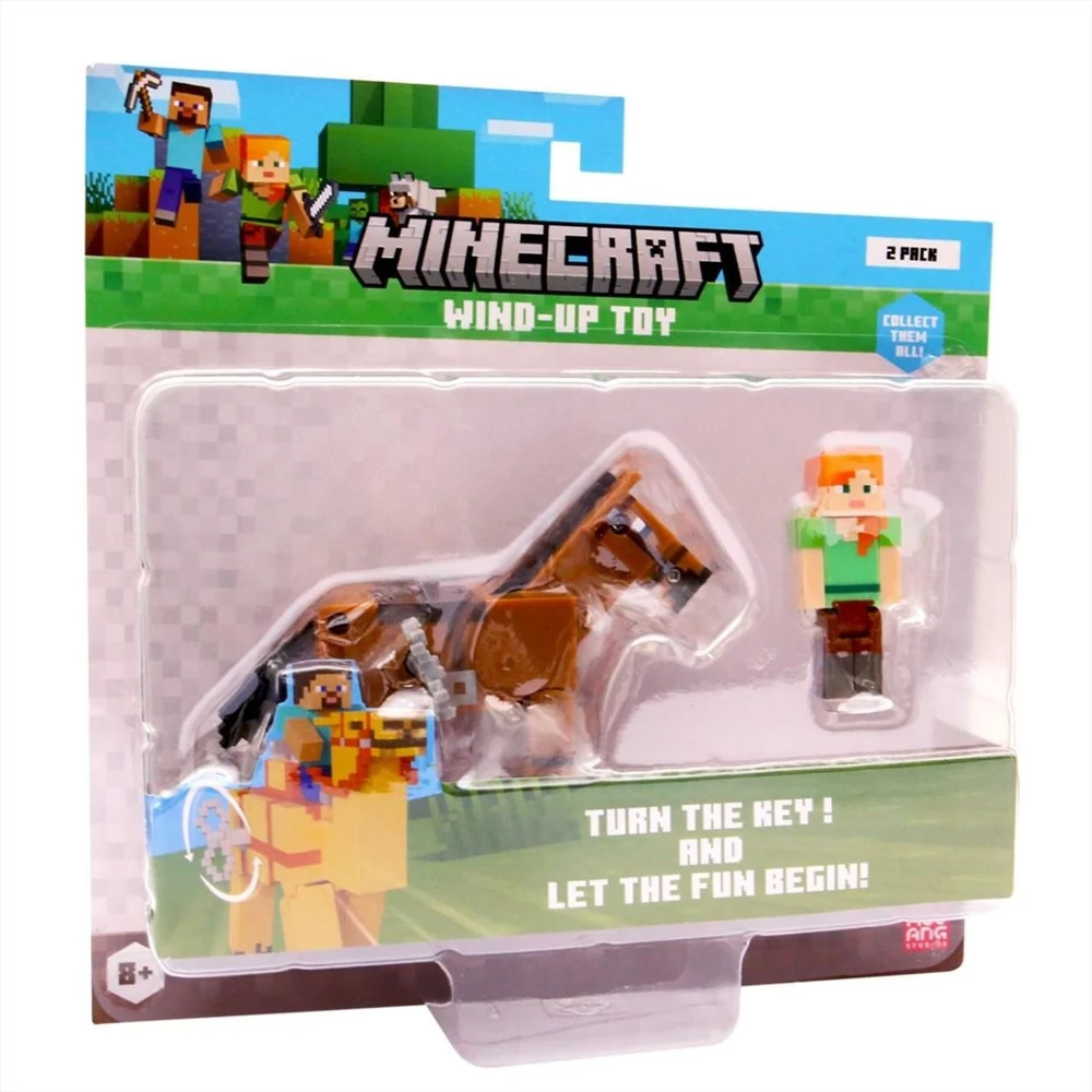 Minecraft 3D figura felhúzható állattal, 2. sorozat - többféle