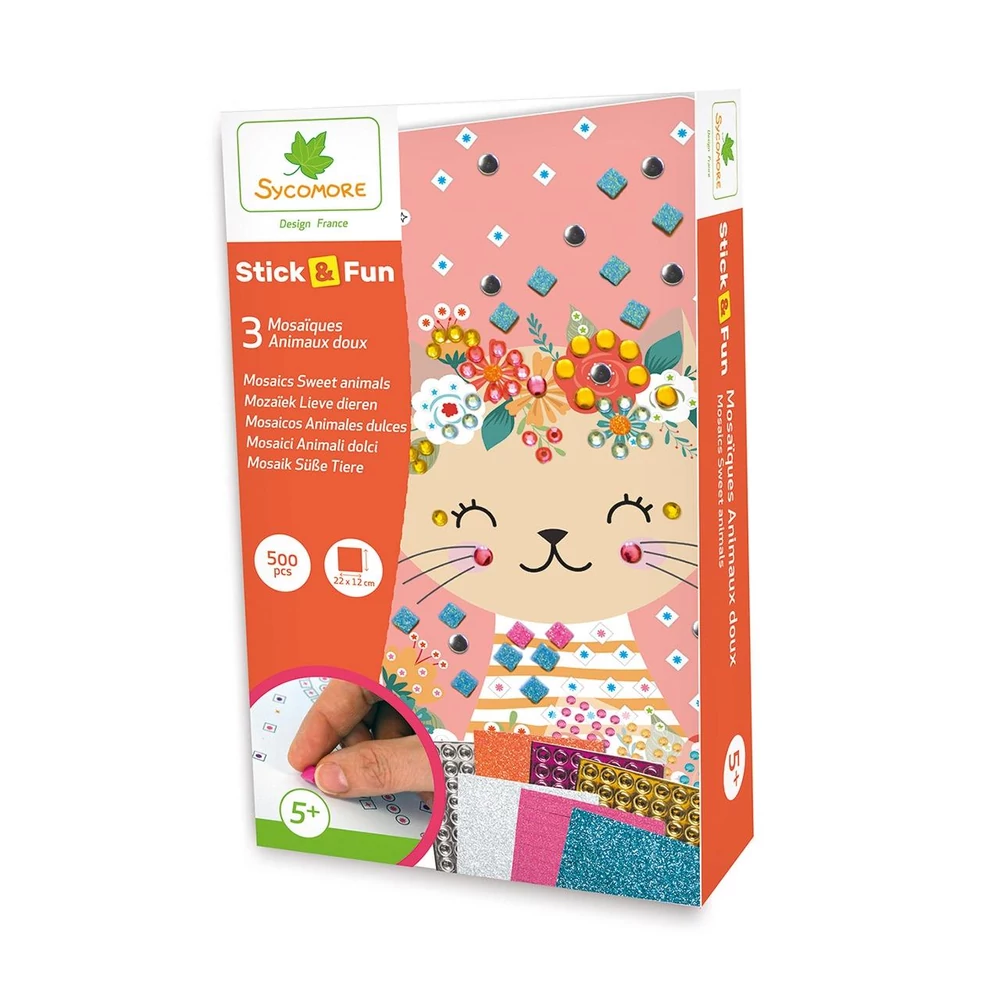 Sycomore, Stick'N Fun, Mozaikkép-Készítő, Kedves Állatok