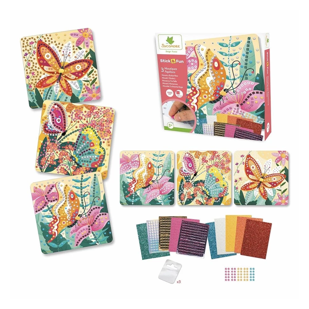 Sycomore, Stick'N Fun, Mozaikkép-Készítő, Pillangók