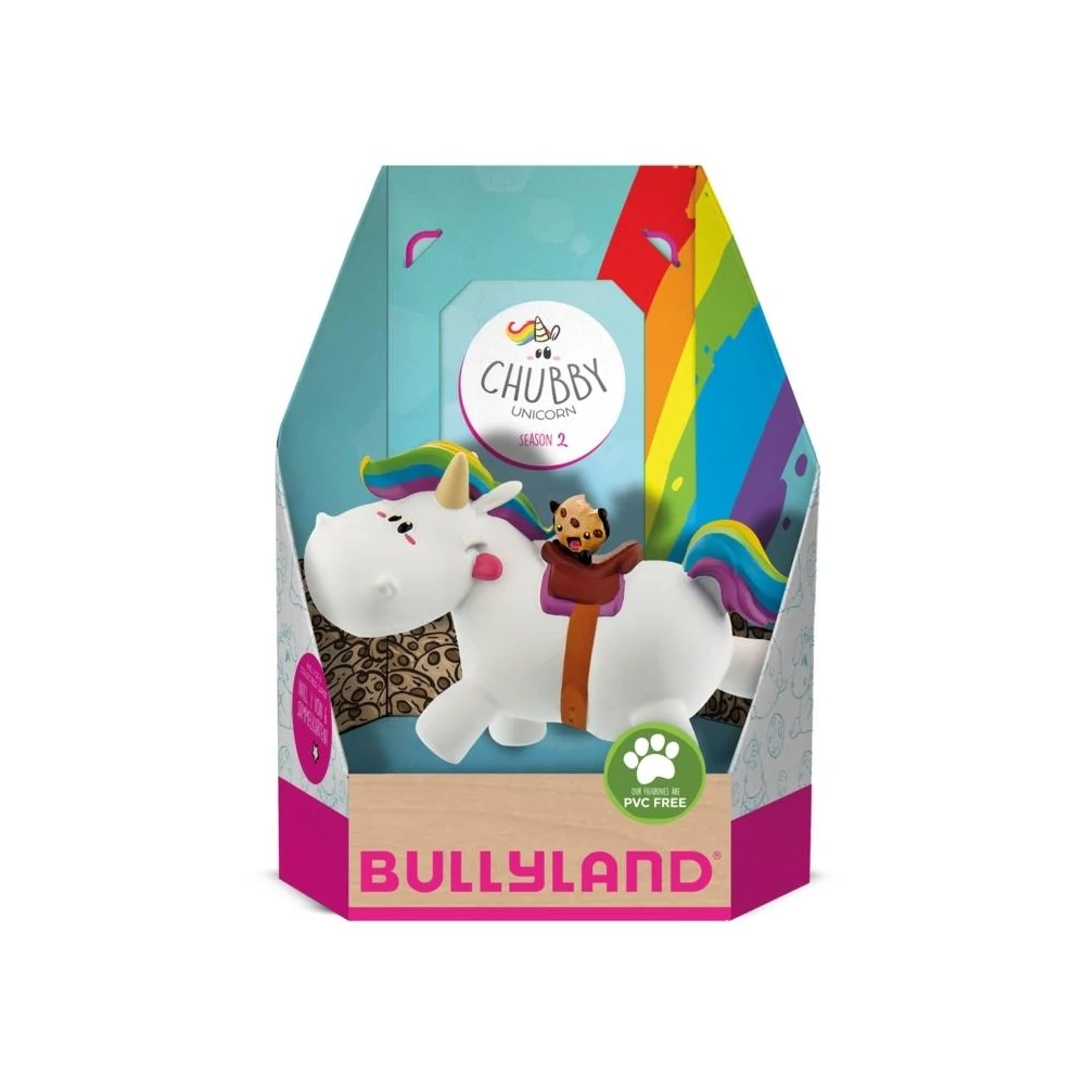 Bullyland, 44502 Chubby Unikornis, Lovagló Játékszett