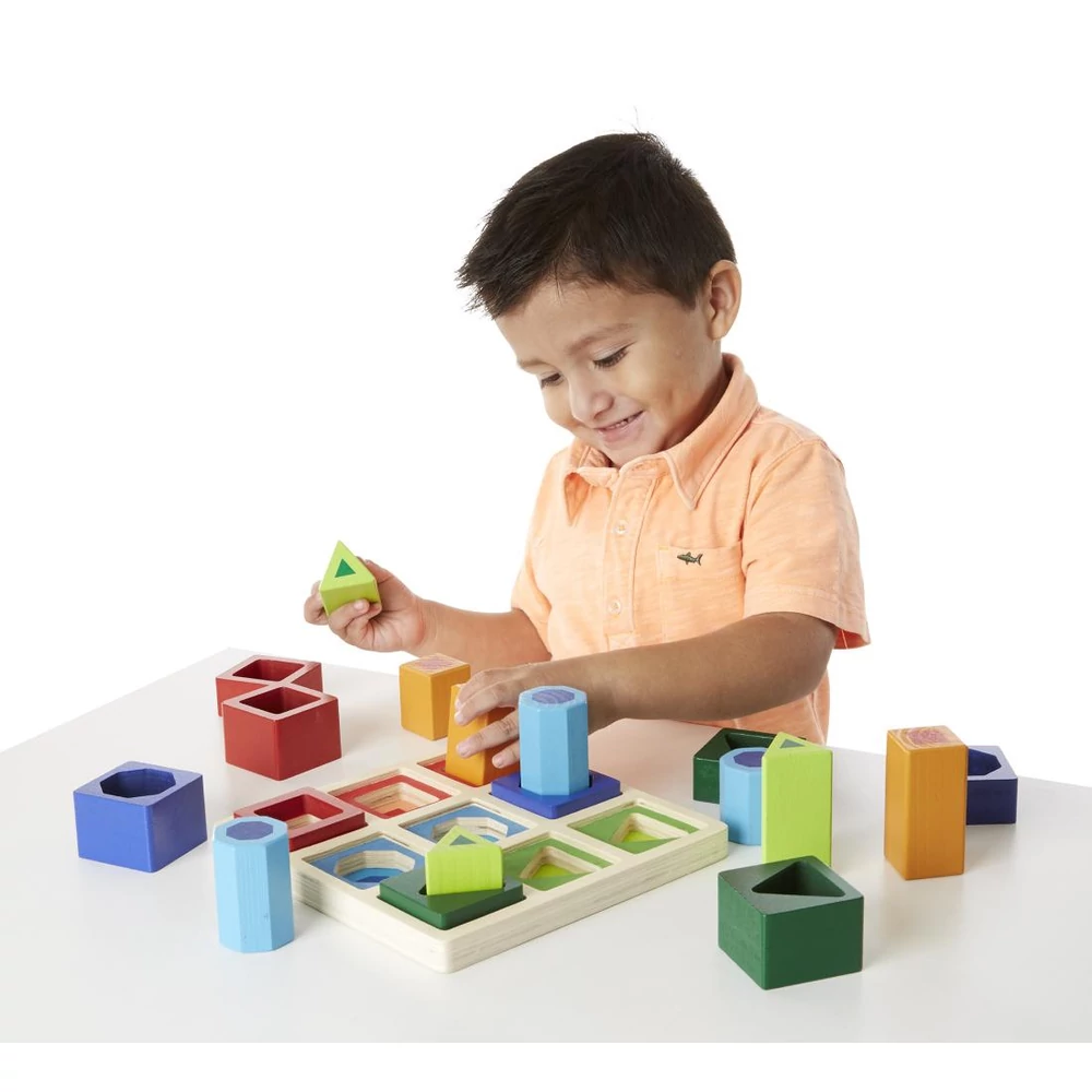 M&D, Fa Készségfejlesztő Játék, 3D Formaegyeztető