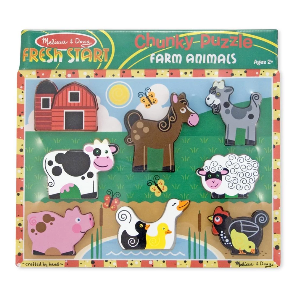 M&D, Készségfejlesztő Játék, Könnyen Megfogható Puzzle, Farm