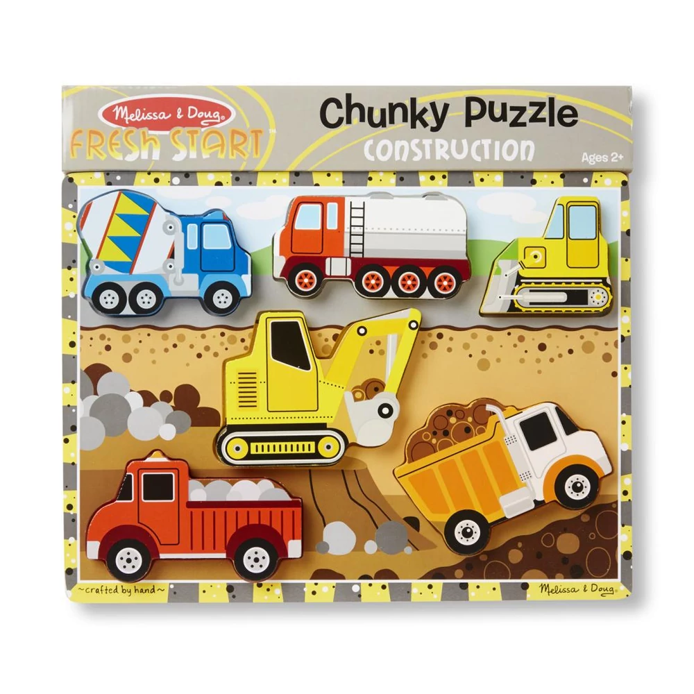 M&D, Készségfejlesztő Játék, Könnyen Megfogható Puzzle, Munkagépek