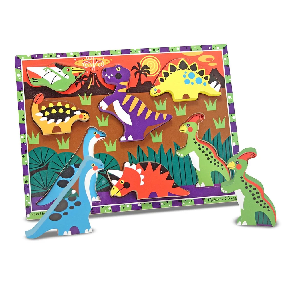 M&D, Készségfejlesztő Játék, Könnyen Megfogható Puzzle, Dínók