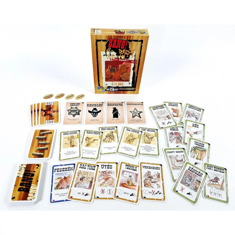 Asmodee Bang! Dodge City kártyajáték kiegészítő magyar nyelvű (DAV16078_HU)