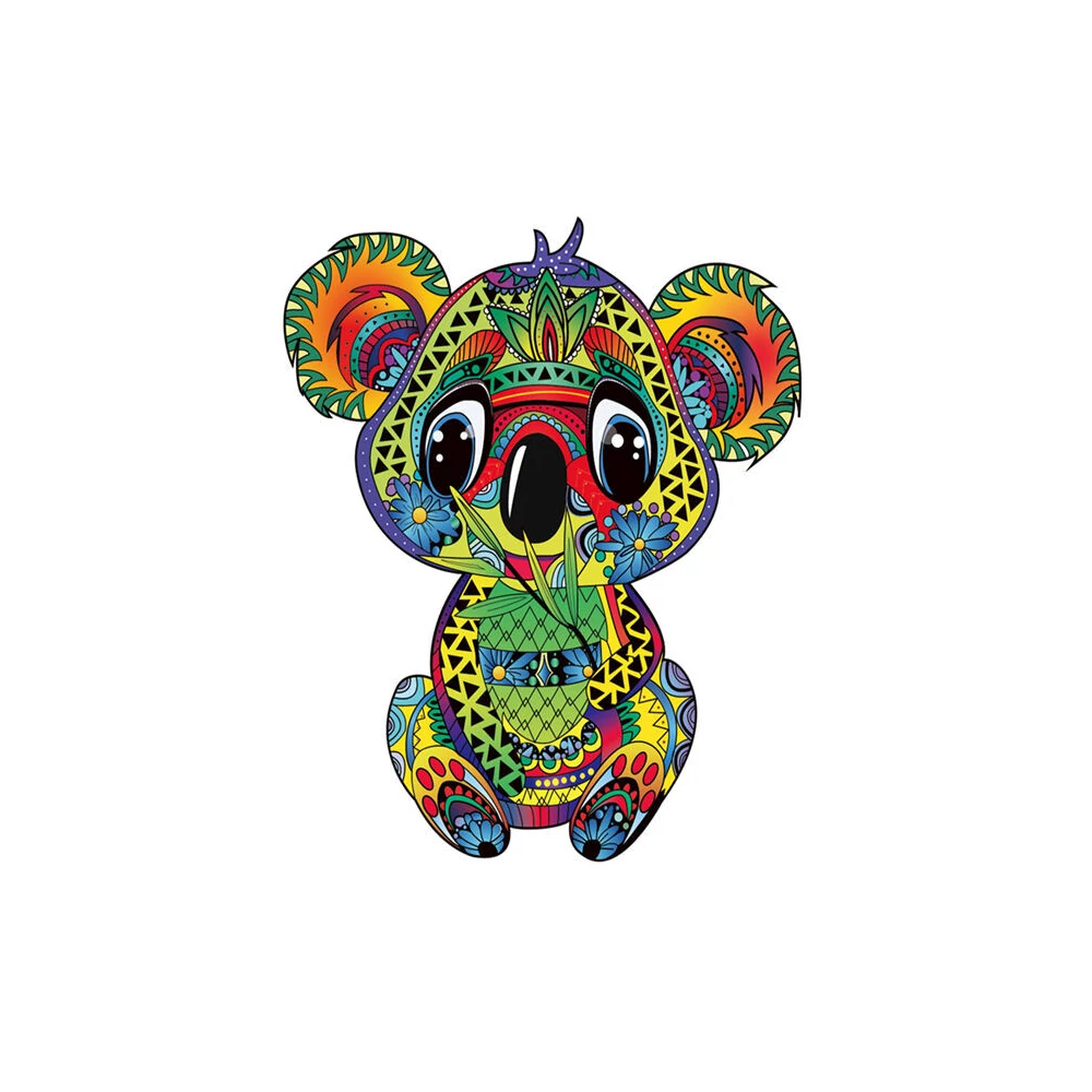 Fa puzzle, színes A4 méretű 125 db-os (koala)