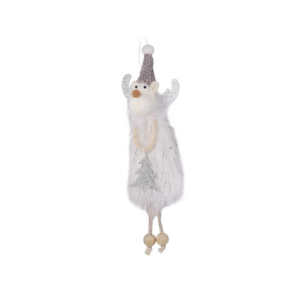 Dekorációs figura (szőrme ruhában rénszarvas)