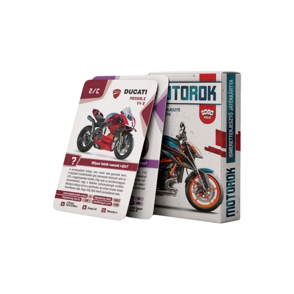Kártya: Motorok
