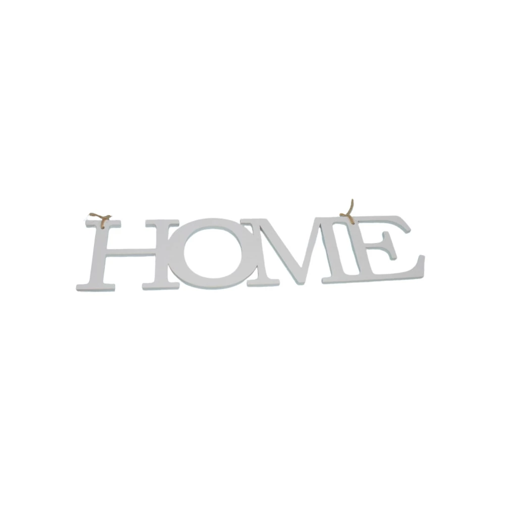 Ajtódísz - Home felirat, fehér 