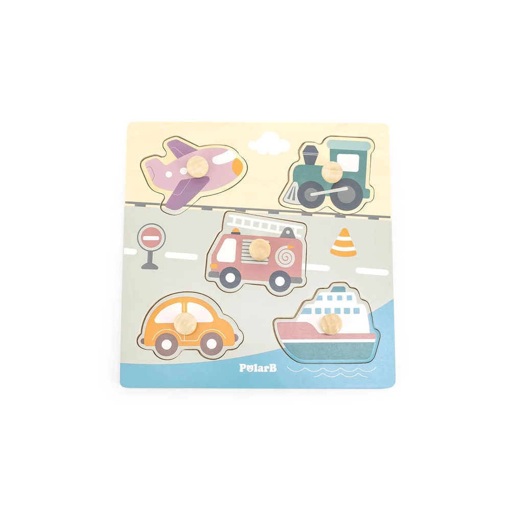 Fogantyús puzzle - járművek (polarB)