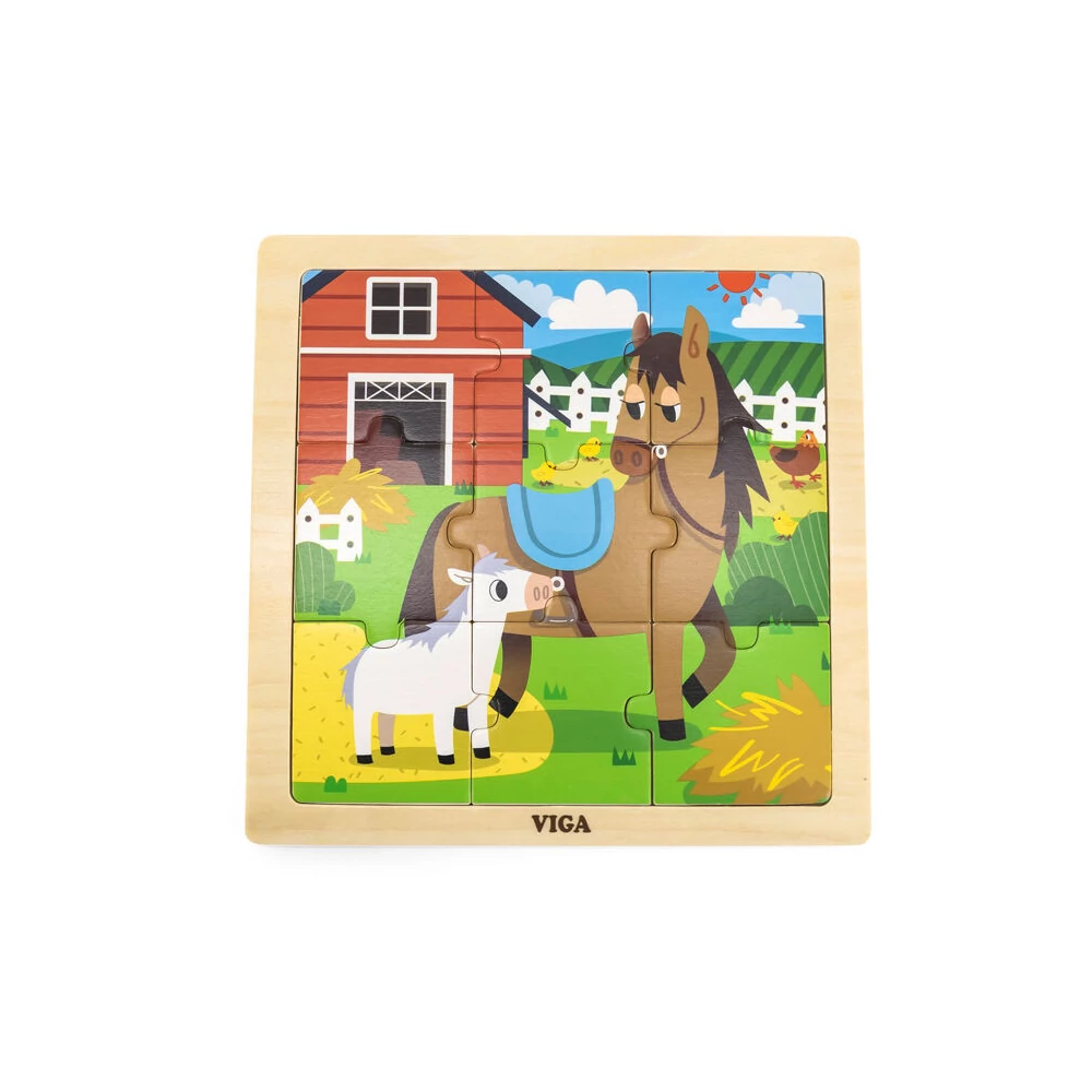 Puzzle 9 db-os lovas