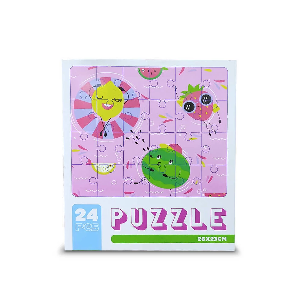 Papír Puzzle 24db-os (úszó gyümölcsök)