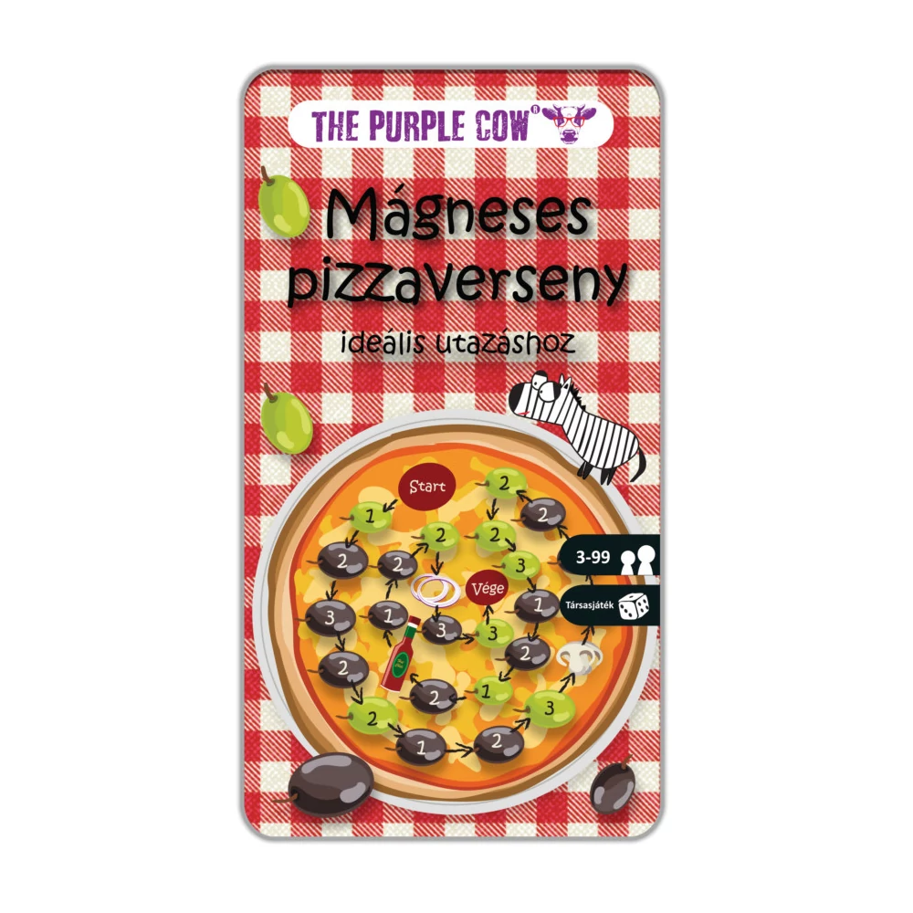 Mágneses pizzaverseny társasjáték