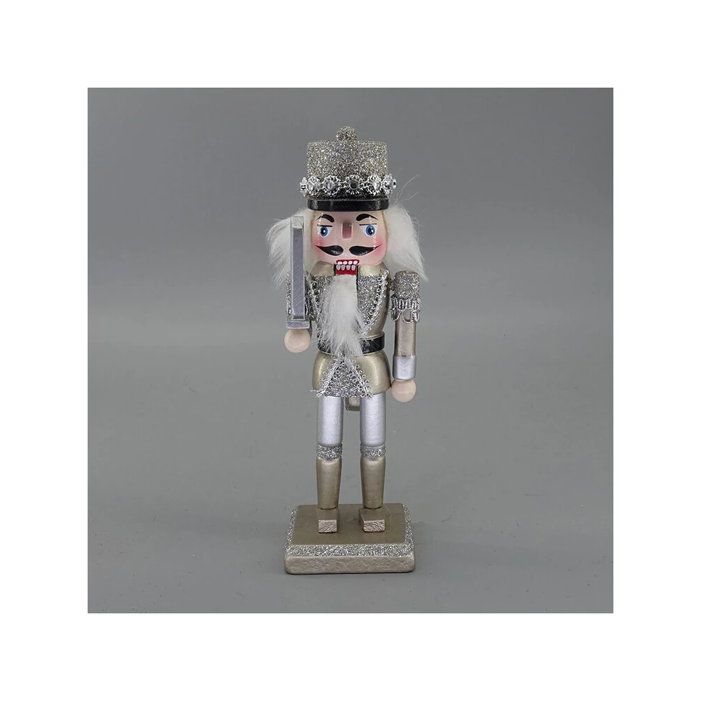 Diótörő (arany-ezüst, karddal, 20 cm-es)