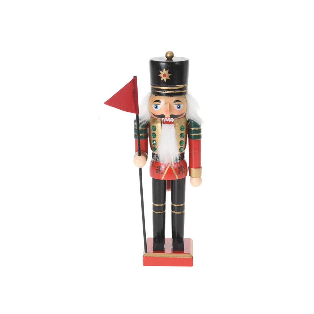 Diótörő (fekete nadrágban, zászlóval, 15 cm-es)