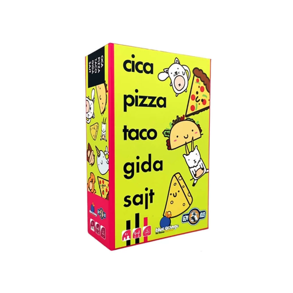 Cica, pizza, taco, gida, sajt társasjáték