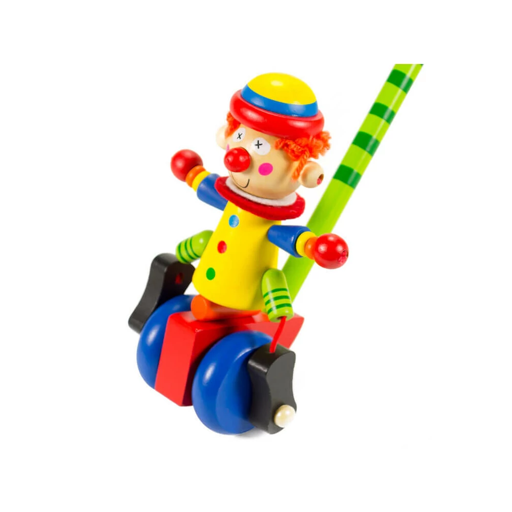 Tologatós bohóc (kék kerékkel)