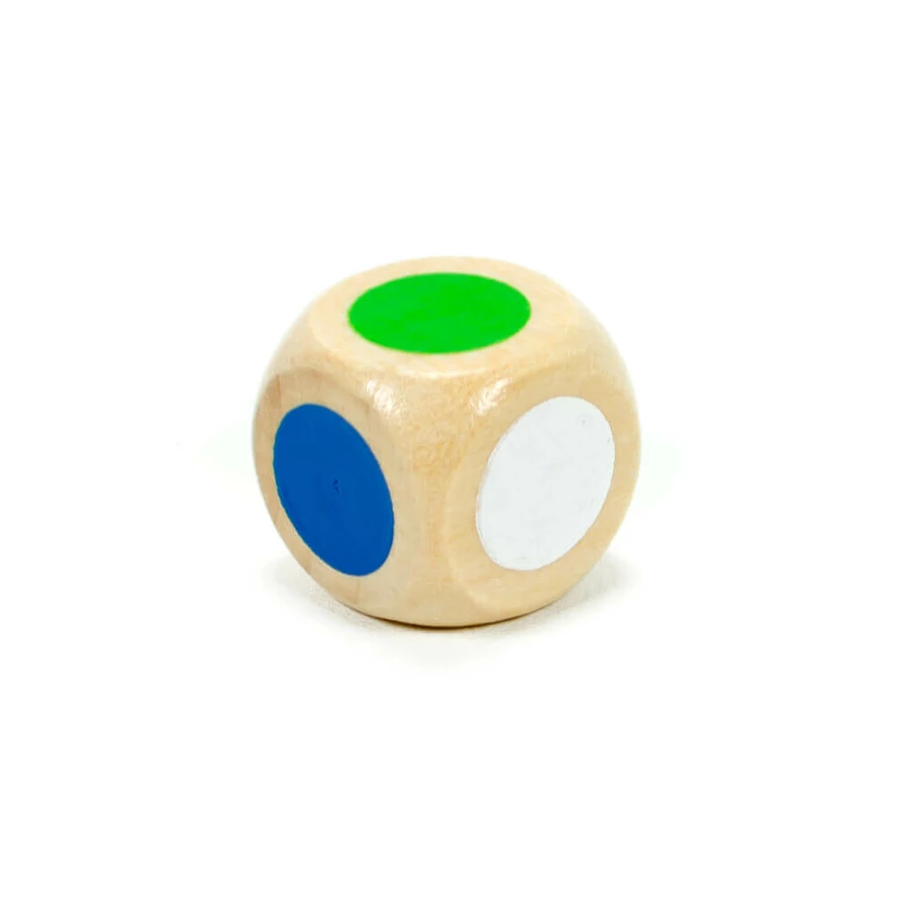 Fa szín dobókocka 1,5 cm