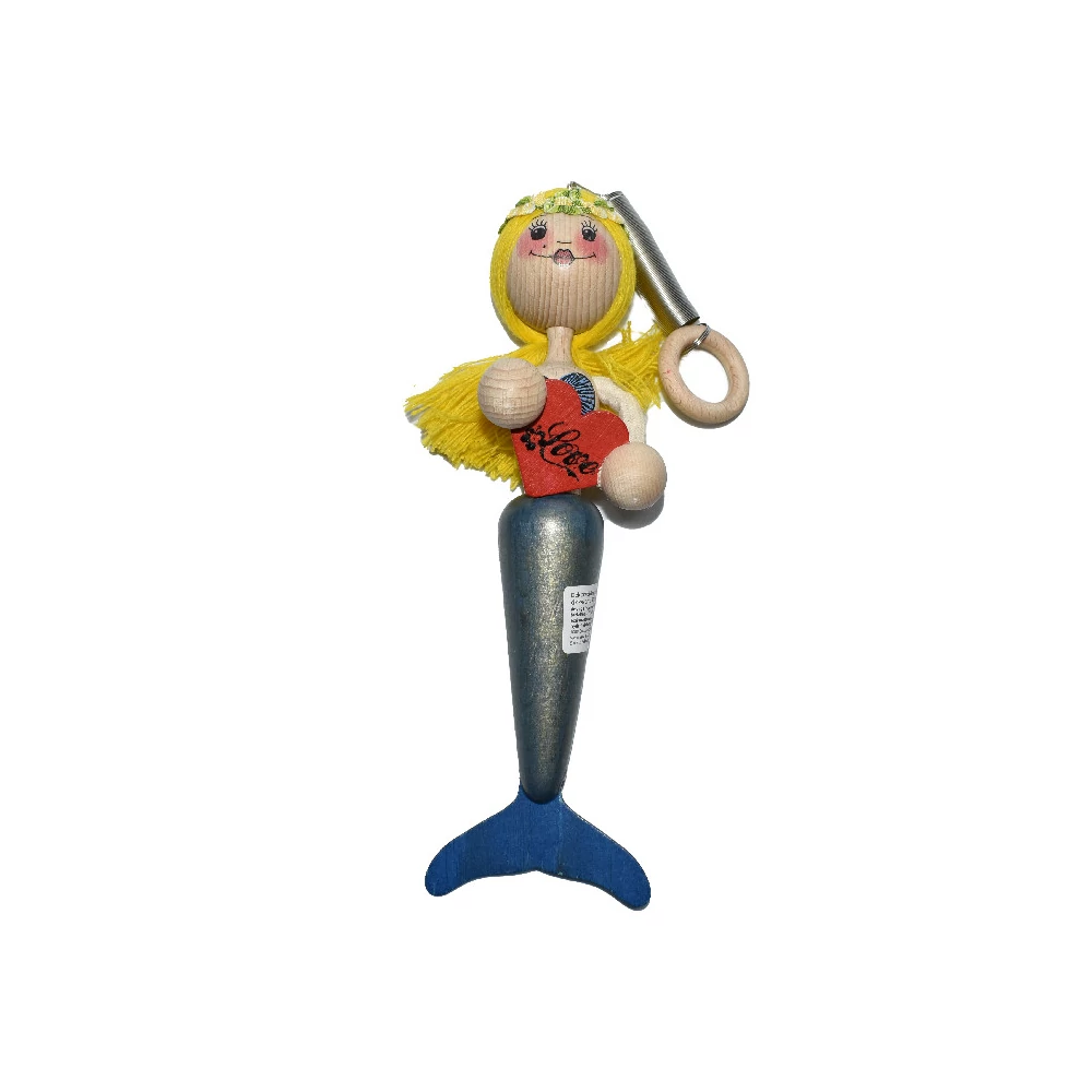 Rugós figura - szőke hajú sellő