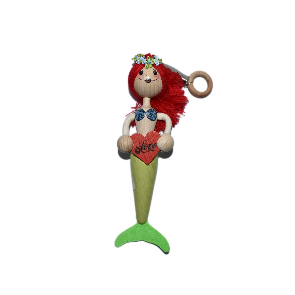 Rugós figura - vörös hajú sellő
