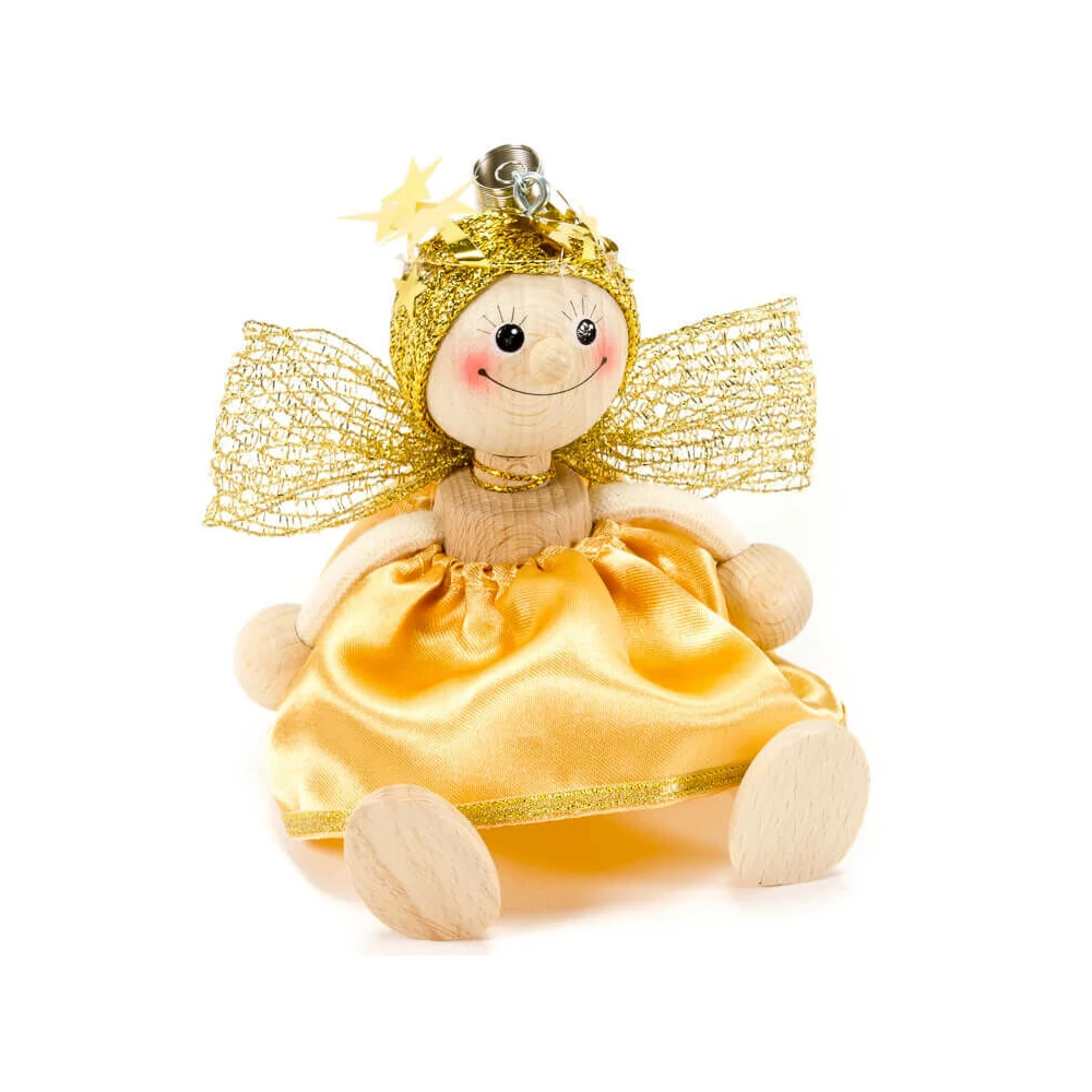 Rugós figura (angyal, arany)