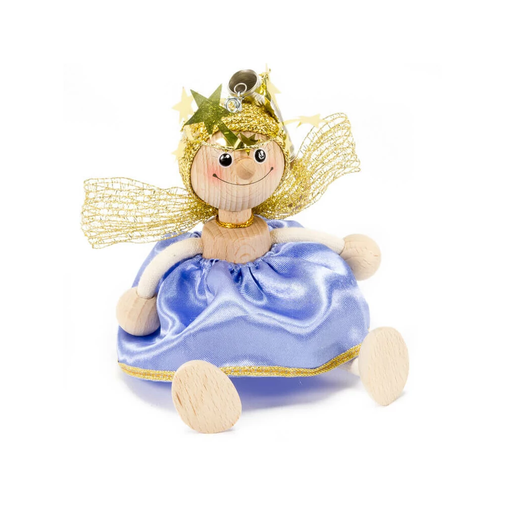 Rugós figura (angyal, lila)