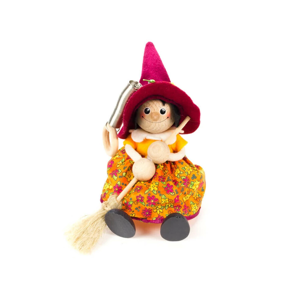 Rugós figura (boszi, bordó kalappal)
