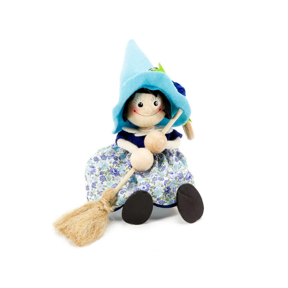 Rugós figura (boszi, kék kalappal)