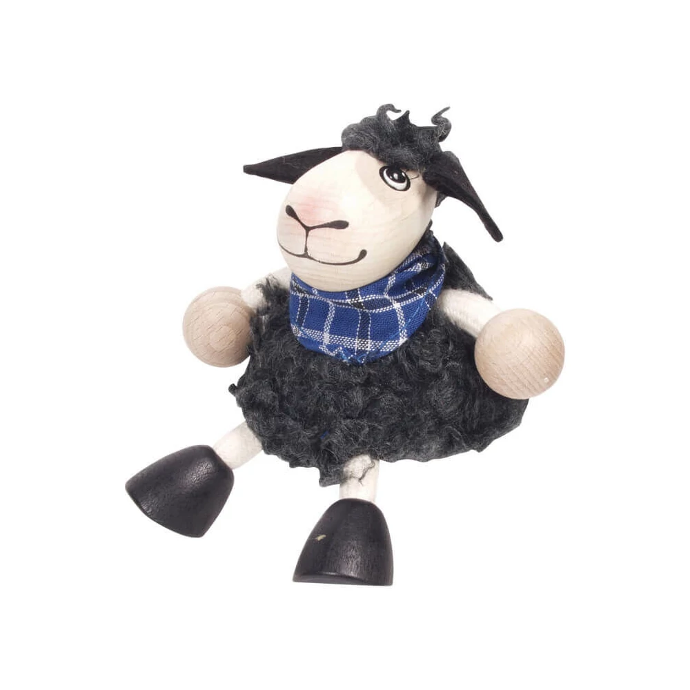 Rugós figura (fekete bárány-fiú)