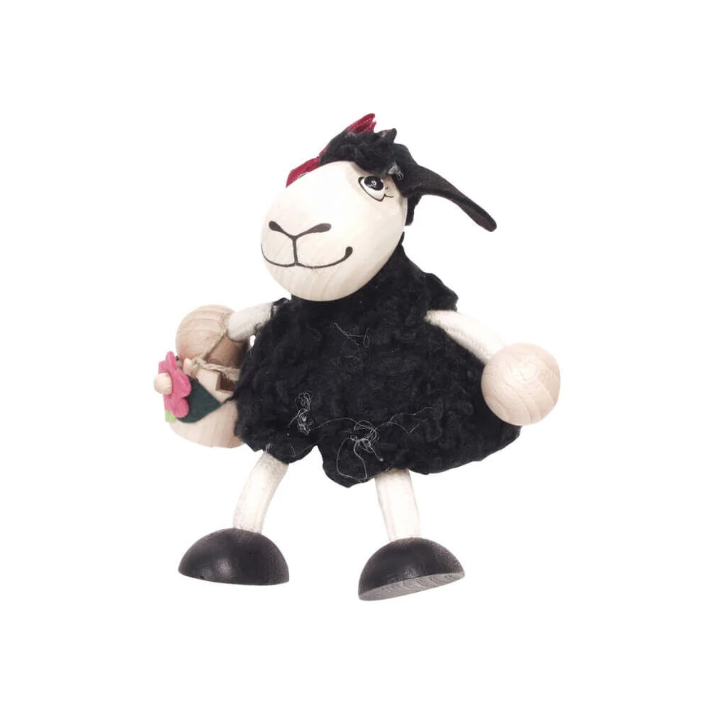 Rugós figura (fekete bárány-lány)