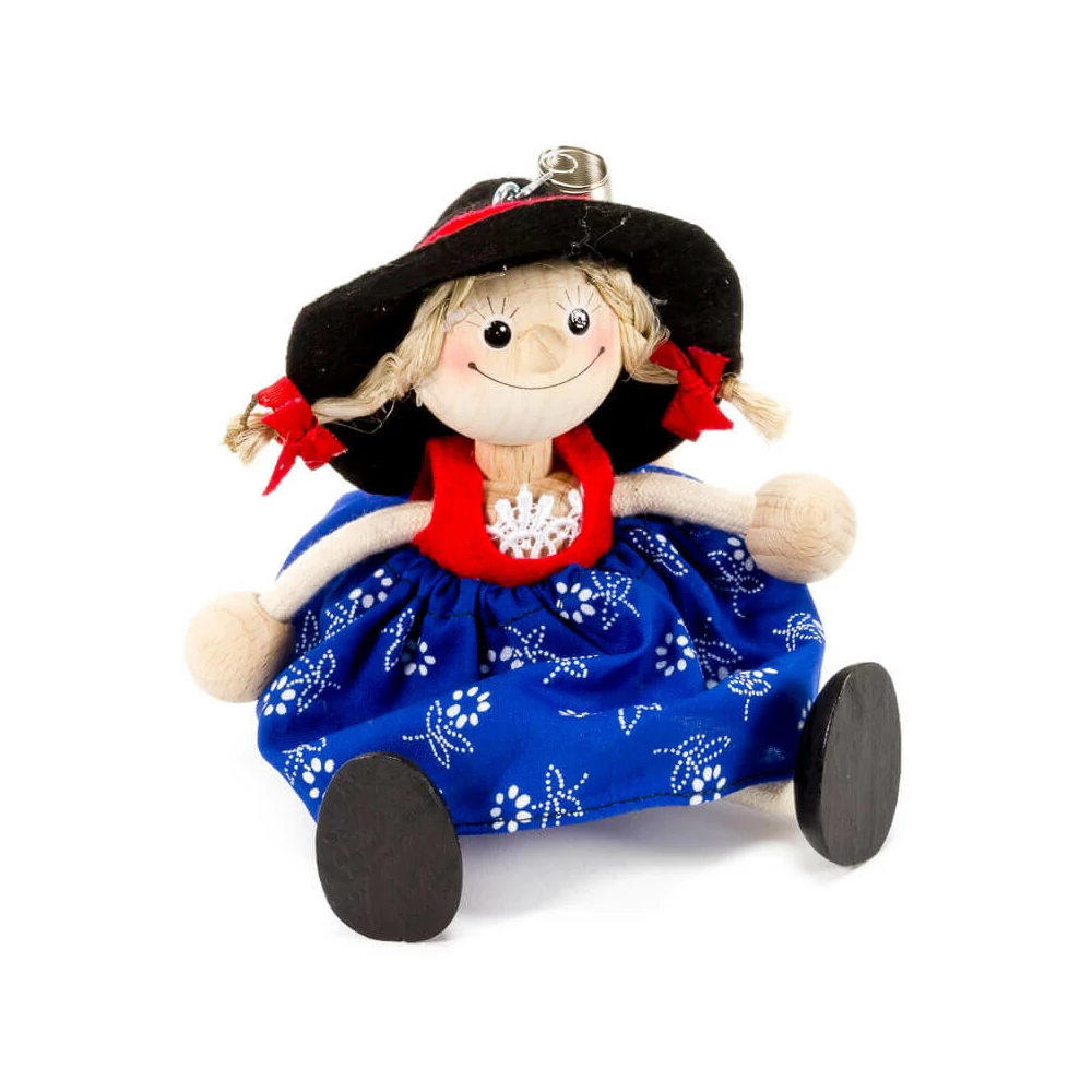 Rugós figura (fekete kalapos lány)